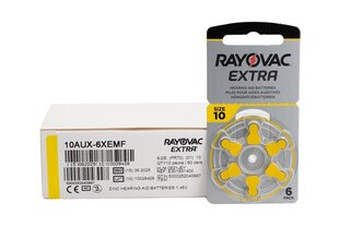 Элементы Rayovac Extra PR70 10 для слуховых аппаратов, 60 шт. цена и информация | Батерейки | hansapost.ee