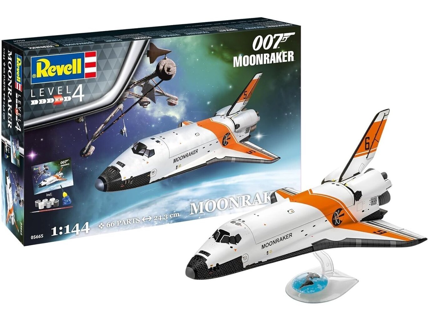 Konstruktor Revell - James Bond 007 "Moonraker" Space Shuttle 1/144, 055665 цена и информация | Klotsid ja konstruktorid | hansapost.ee
