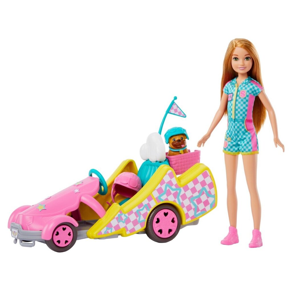 Barbie® Go-Kart ja nukk Stacie цена и информация | Mänguasjad tüdrukutele | hansapost.ee