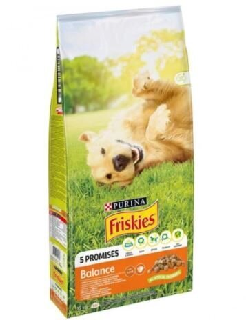 Purina Friskies Balance kanaga, 15 kg hind ja info | Koerte kuivtoit ja krõbinad | hansapost.ee