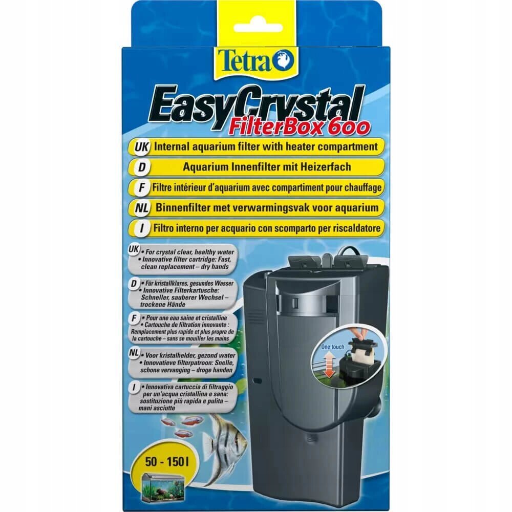 Filter akvaariumitele Tetra EasyCrystal FilterBox 600, 1 tk price and information | Akvaariumid ja lisatarvikud | hansapost.ee