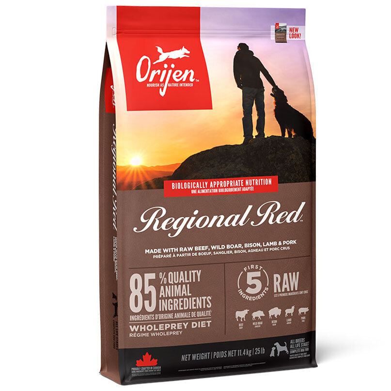 Orijen Regional Red veiselihaga, 11,4 kg hind ja info | Koerte kuivtoit ja krõbinad | hansapost.ee