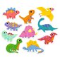 Kaheosaline pusle - Dinosaurused (20 tk), Djeco DJ08263 hind ja info | Beebide mänguasjad | hansapost.ee