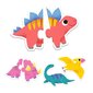 Kaheosaline pusle - Dinosaurused (20 tk), Djeco DJ08263 цена и информация | Beebide mänguasjad | hansapost.ee