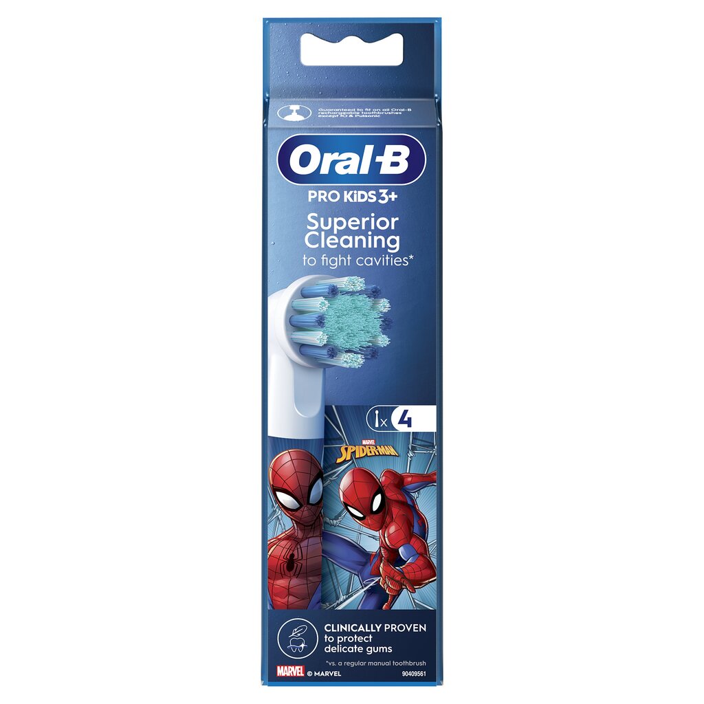 Oral-B EB10-4 Kids Spiderman цена и информация | Elektriliste hambaharjade otsikud | hansapost.ee