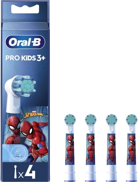 Oral-B EB10-4 Kids Spiderman цена и информация | Elektriliste hambaharjade otsikud | hansapost.ee