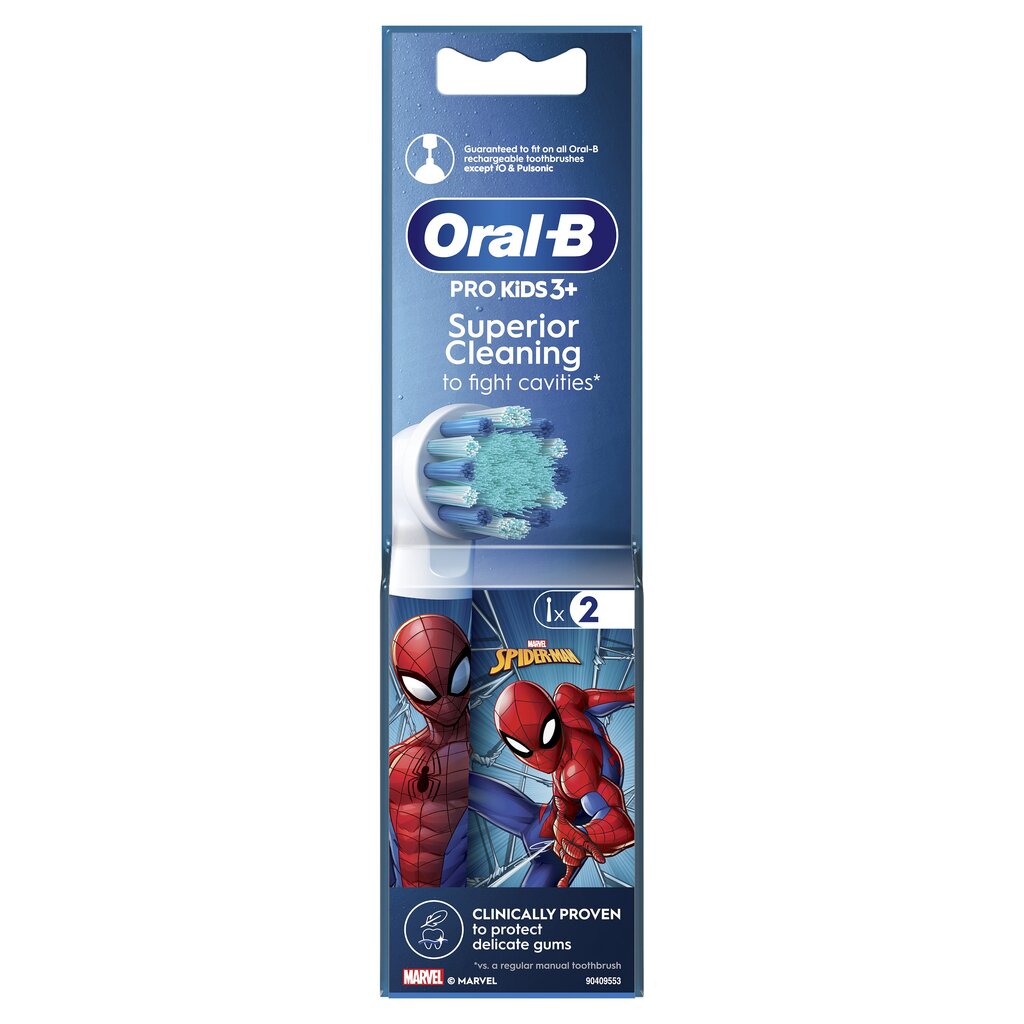 Oral-B EB10-2 Kids Spiderman цена и информация | Elektriliste hambaharjade otsikud | hansapost.ee