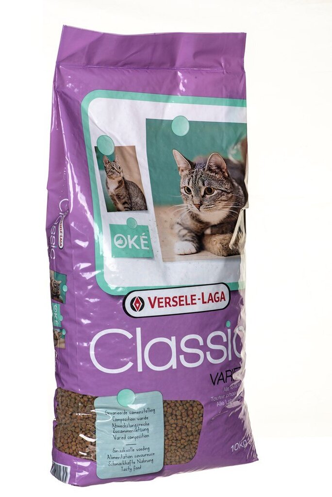 Versele Laga Classic Cat linnulihaga, 10 kg hind ja info | Kassi kuivtoit ja kassikrõbinad | hansapost.ee