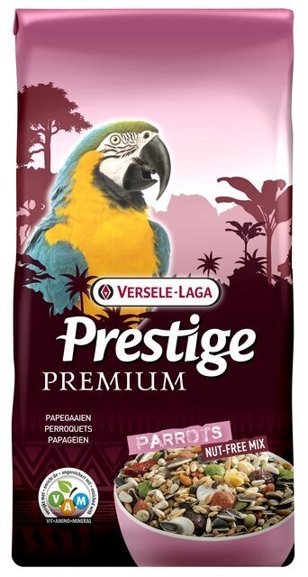 Suurte papagoide sööt Versele-Laga Parrots Premium, 2 kg цена и информация | Toit lindudele | hansapost.ee