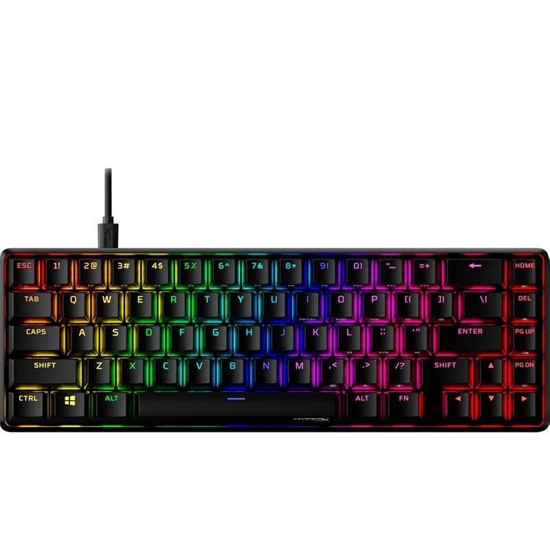 HyperX Alloy Origins 65, HyperX punane, lineaarne, SWE, must – mehaaniline klaviatuur hind ja info | Klaviatuurid | hansapost.ee