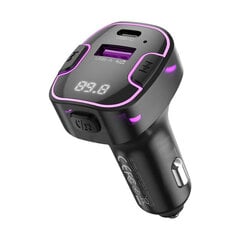 XO transmiter FM BCC12 Bluetooth MP3 car charger 3,1A black цена и информация | Аксессуары | hansapost.ee