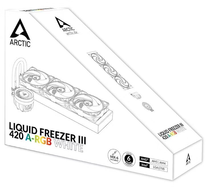 Dzesētājs Arctic Liquid Freezer III 420 A-RGB White hind ja info | Protsessori jahutid | hansapost.ee