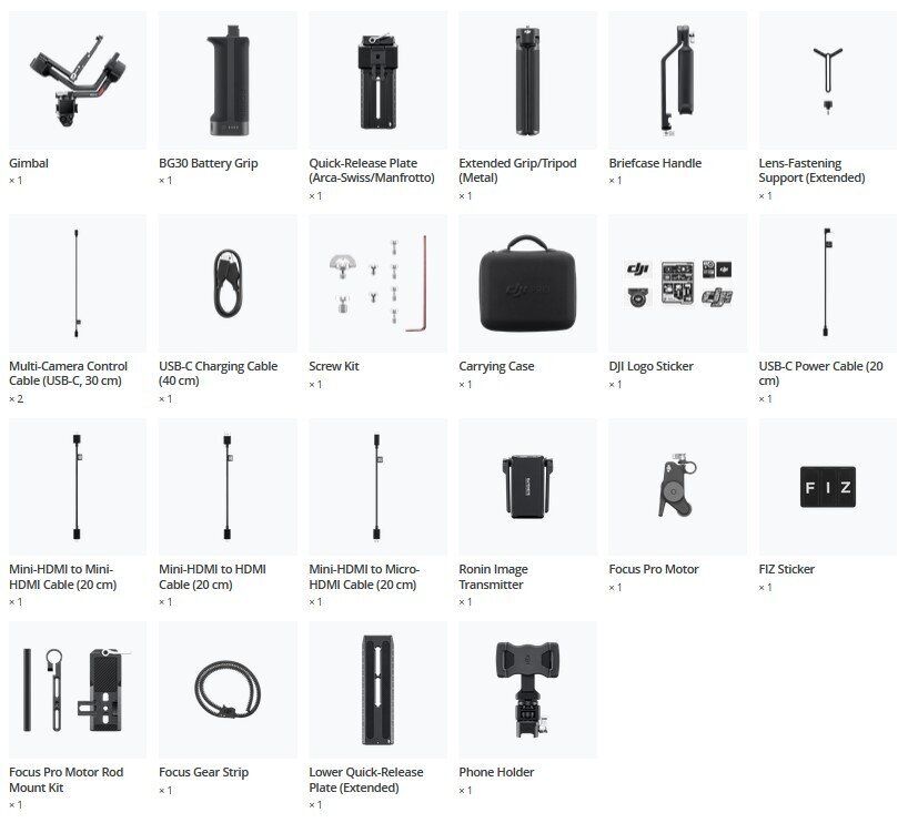 DJI RS 4 Pro Combo hind ja info | Fotoaparaatide statiivid | hansapost.ee