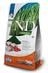 Farmina N&D Spirulina heeringaga, 1,5 kg цена и информация | Сухой корм для кошек | hansapost.ee