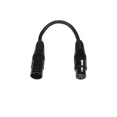 DMX-адаптер 5-pin/m - 3-pin/f ADJ AC-DMXT/5M3F цена и информация | Кабели и провода | hansapost.ee