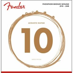 Струны для акуст. гитары Fender Phosphor Bronze 60XL .010-.048 цена и информация | Принадлежности для музыкальных инструментов | hansapost.ee