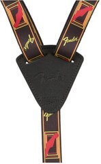 Ремешок для укулеле Fender Ukulele Strap, черный/желтый/красный цвет цена и информация | Принадлежности для музыкальных инструментов | hansapost.ee
