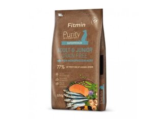 Fitmin Purity Grainfree keskmistest ja suurtest tõugudele koertele ja kutsikatele kalaga, 12 kg price and information | Dry dog food and crisps | hansapost.ee