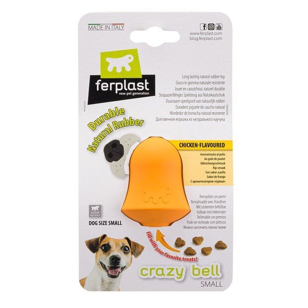 Mänguasi koertele Ferplast Crazy bell, S, oranž цена и информация | Koerte mänguasjad | hansapost.ee