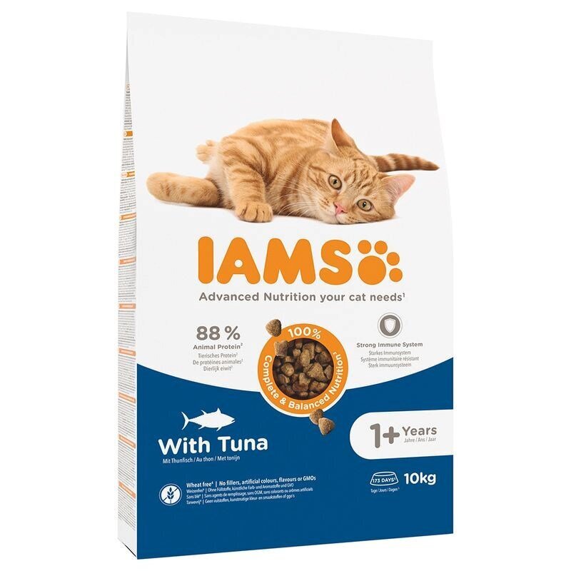 IAMS Advanced Nutrition täiskasvanud kassidele tuunikalaga, 10 kg цена и информация | Kassi kuivtoit ja kassikrõbinad | hansapost.ee