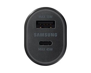 Автомобильное зарядное устройство Samsung EP-L5300XBEGEU, USB-C/USB-A, 3A цена и информация | Зарядные устройства для телефонов | hansapost.ee