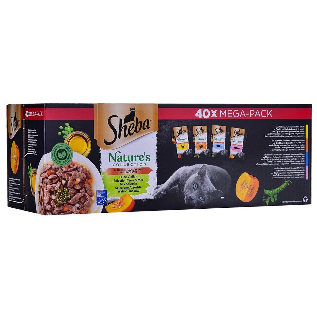 Sheba Nature konserv linnuliha ja kalaga, 40x85g price and information | Kassikonservid | hansapost.ee