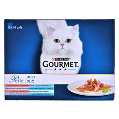 Purina Gourmet Perle Duett kalaga, 12x85 g hind ja info | Kassikonservid | hansapost.ee