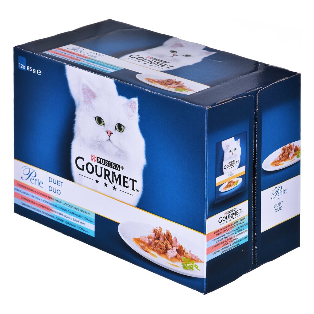 Purina Gourmet Perle Duett kalaga, 12x85 g hind ja info | Kassikonservid | hansapost.ee