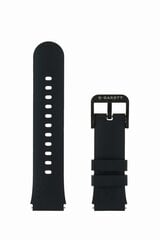 Garett Silicone 22mm Black hind ja info | Nutikellade aksessuaarid ja tarvikud | hansapost.ee