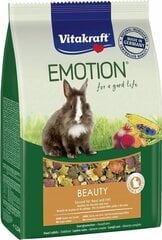 Toit küülikutele Vitakraft Emotion Beauty, 600 g hind ja info | Toit väikeloomadele | hansapost.ee