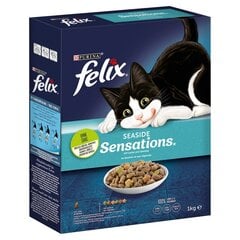 Purina Felix Seaside Sensations lõhega, 1 kg hind ja info | Kassi kuivtoit ja kassikrõbinad | hansapost.ee