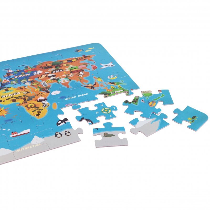 CLASSIC WORLD Puzzle Maailmakaart Mandrid 48 el. hind ja info | Beebide mänguasjad | hansapost.ee