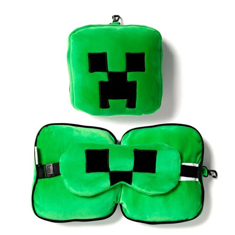 Reisipadi silmamaskiga Puckator Minecraft Creeper, roheline, 15,5x15,5x8,5 cm hind ja info | Turvatoolide alused, istmekatted ja muud tarvikud | hansapost.ee