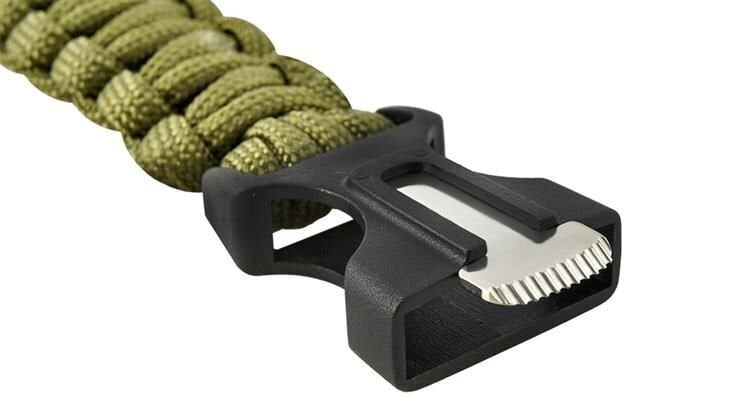 Paracord käepael Army Green 5in1 Tool Survival Outdoor Aktiivne, kerge, veekindel hind ja info | Nutikellade aksessuaarid ja tarvikud | hansapost.ee