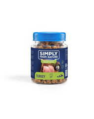 Simply From Nature Smart Bites kalkuniga, 5x130 g hind ja info | Koerte maiused | hansapost.ee