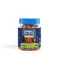 Simply From Nature Smart Bites hobuselihaga, 5x130 g hind ja info | Koerte maiused | hansapost.ee