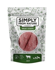 Simply From Nature Meat Strips veiselihaga, 5x80 g hind ja info | Koerte maiused | hansapost.ee