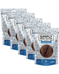 Simply From Nature Meat Strips su faasaniga, 5x80 g hind ja info | Koerte maiused | hansapost.ee