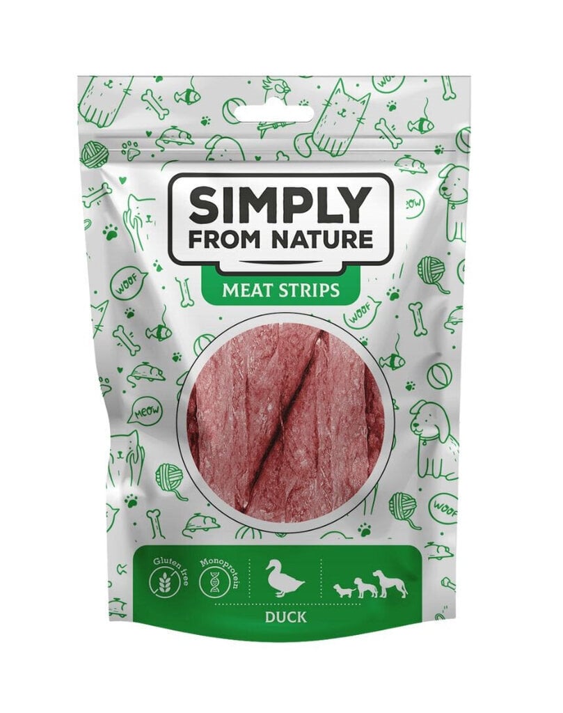 Simply From Nature Meat Strips pardilihaga, 5x80 g цена и информация | Koerte maiused | hansapost.ee