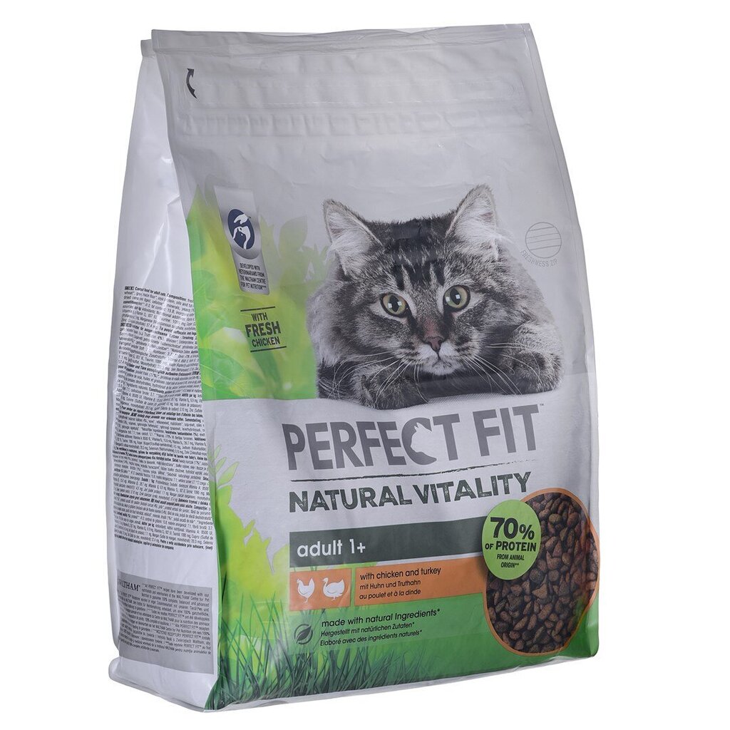 Perfect Fit Natural Vitality linnulihaga, 2,4 kg hind ja info | Kassi kuivtoit ja kassikrõbinad | hansapost.ee