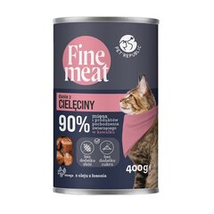 PetRepublic Fine Meat vasikalihaga, 400 g hind ja info | Kassikonservid | hansapost.ee