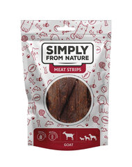 Simply From Nature Meat Strips с козлятиной, 5х80 гр цена и информация | Лакомства для собак | hansapost.ee