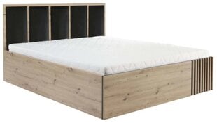 Voodi Halmar Cali C16, 160x200 cm, hall/must price and information | Beds | hansapost.ee