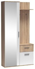 Esikukapp Halmar Lux, pruun/valge price and information | Hall cabinets | hansapost.ee