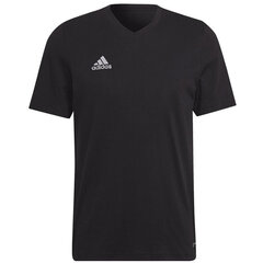 Мужская спортивная футболка Adidas Entrada 22 Tee M HC0448, черная цена и информация | Мужская спортивная одежда | hansapost.ee