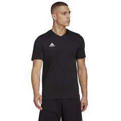 Мужская спортивная футболка Adidas Entrada 22 Tee M HC0448, черная цена и информация | Мужская спортивная одежда | hansapost.ee