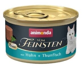 Animonda Vom Feinsten Mousse с курицей и тунцом, 85 г цена и информация | Кошачьи консервы | hansapost.ee