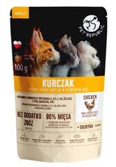 Pet Republic Adult с курицей, 100 г. цена и информация | Консервы для кошек | hansapost.ee