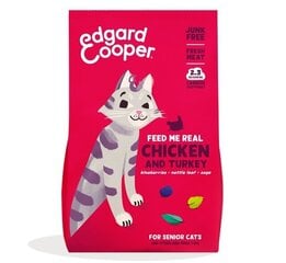 Edgard & Cooper для кошек старшего возраста с мясом курицы и индейки, 2 кг цена и информация | Сухой корм для кошек | hansapost.ee