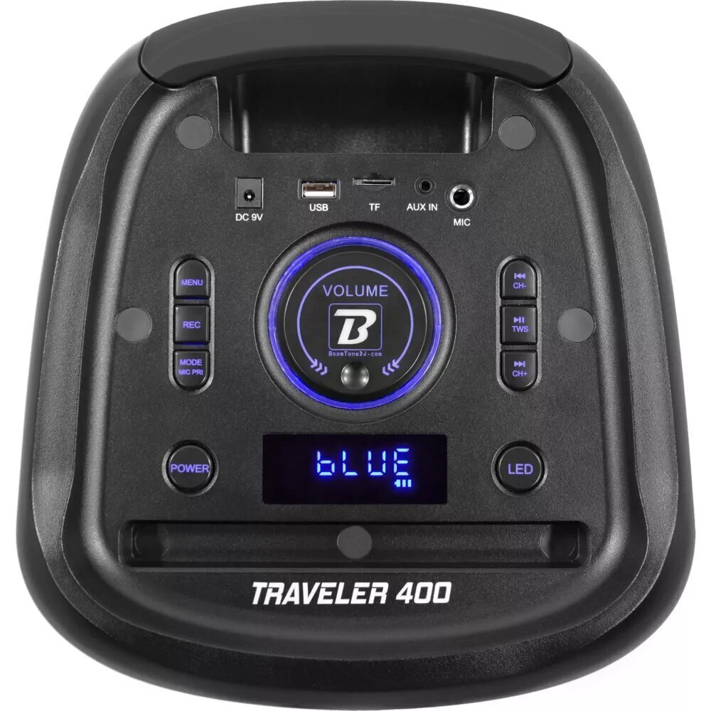 BoomTone DJ Traveler 400, must hind ja info | Kõlarid | hansapost.ee